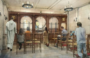 An artist's rendering of the planned adoration chapel in Greenwich Village. Courtesy photo.